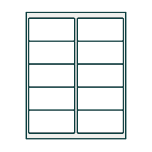 illustration of blank laser and inkjet printable label sheets for home and office label needs
